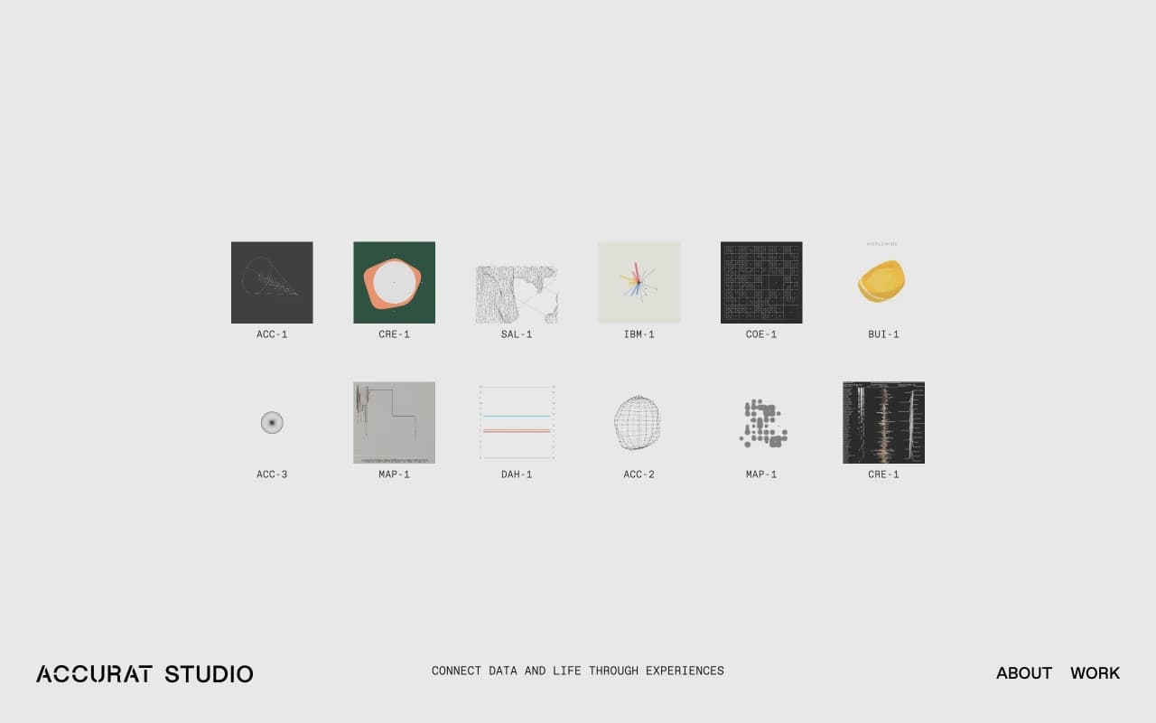 Screenshot of Accurat Studio