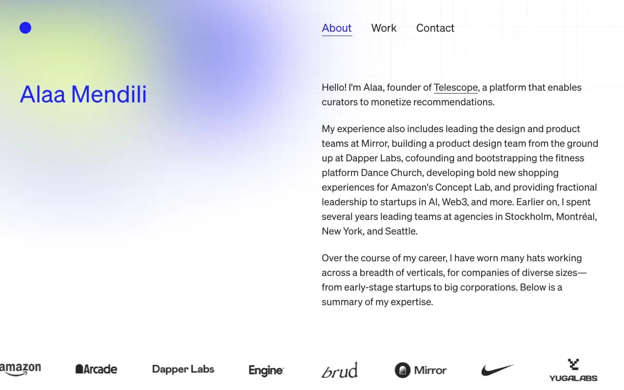 Screenshot of Alaa Mendili