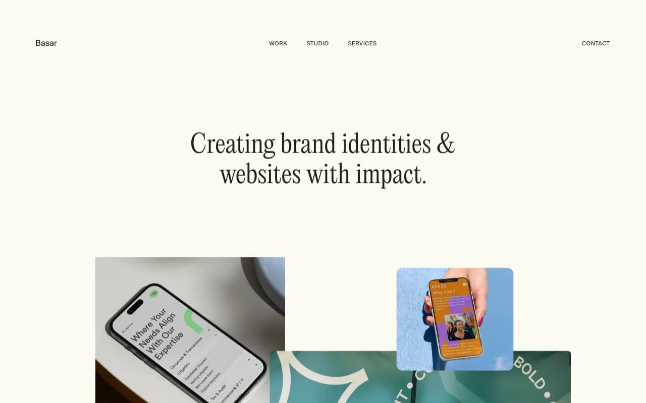 Screenshot of Basar Design Studio