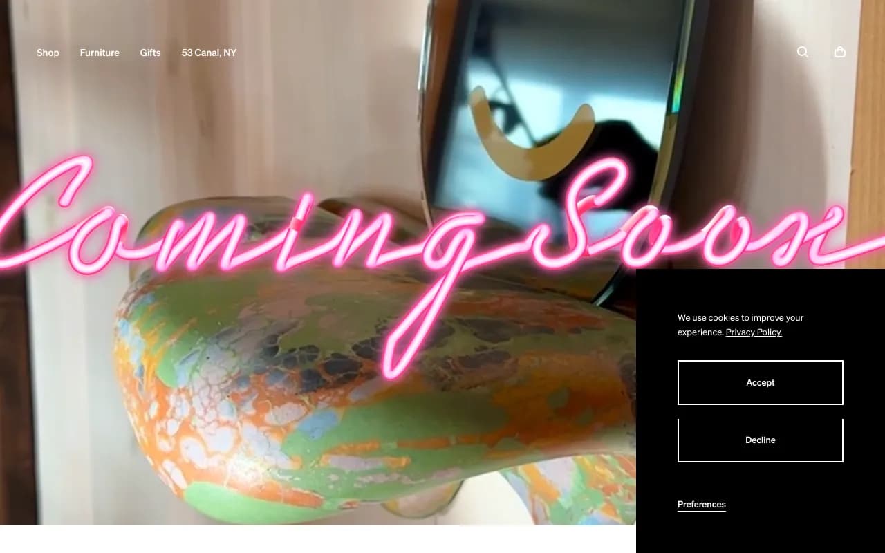 Screenshot of Coming Soon