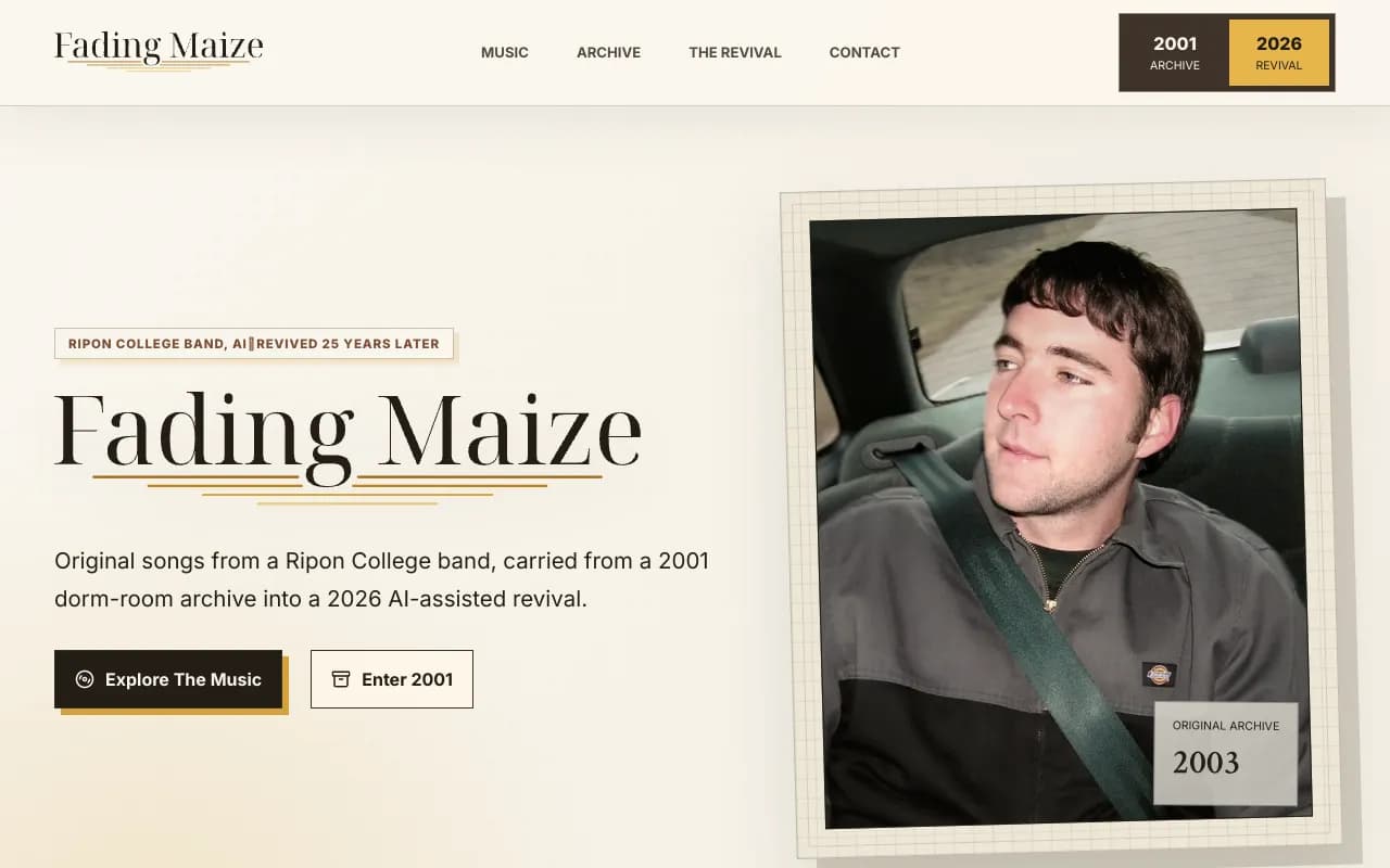 Screenshot of Fading Maize