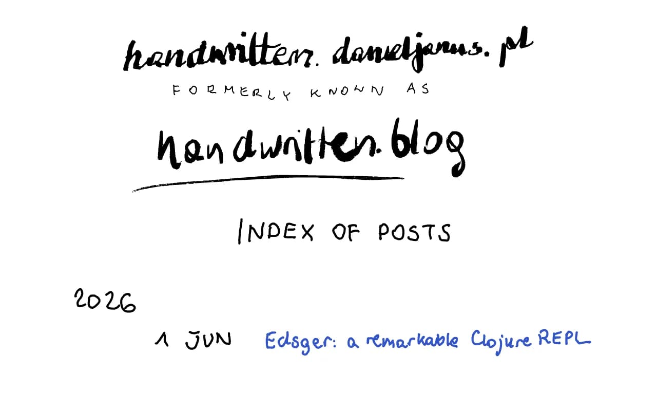 Screenshot of handwritten.danieljanus.pl