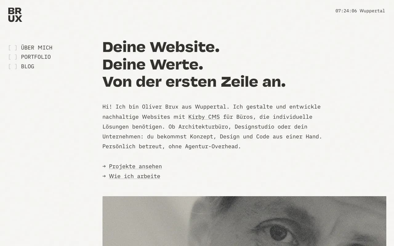 Screenshot of Oliver Brux