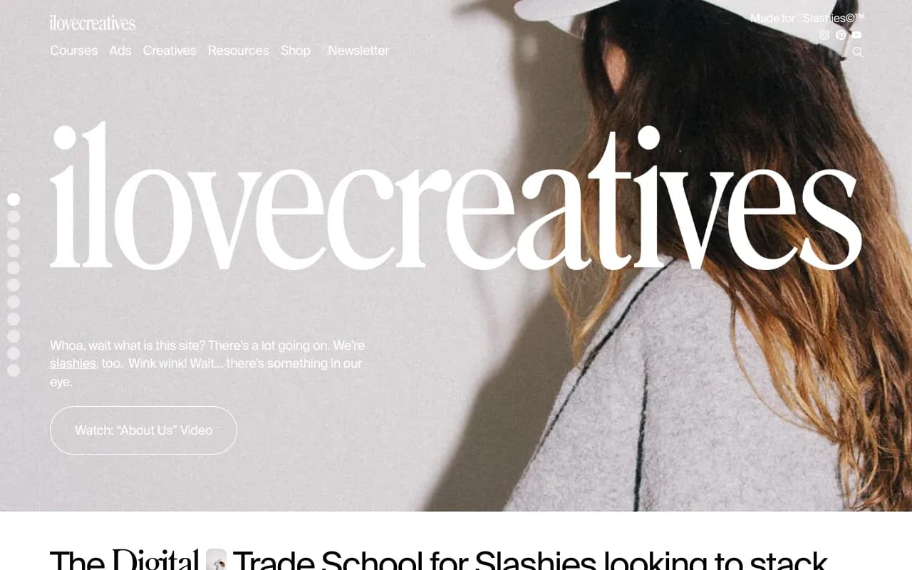 Screenshot of ilovecreatives