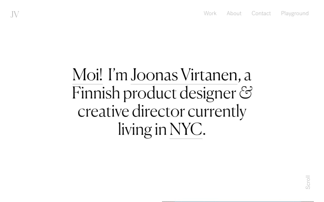 Screenshot of Joonas Virtanen