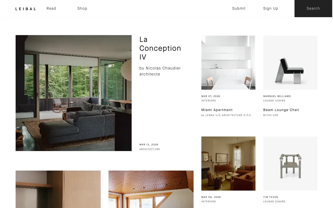 Screenshot of Leibal