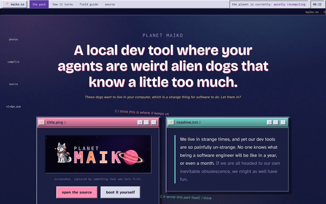 Screenshot of maiko.os