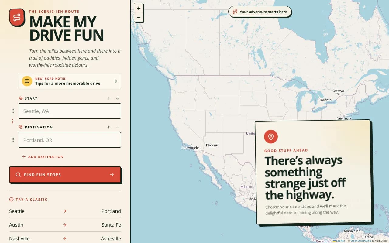 Screenshot of Make My Drive Fun