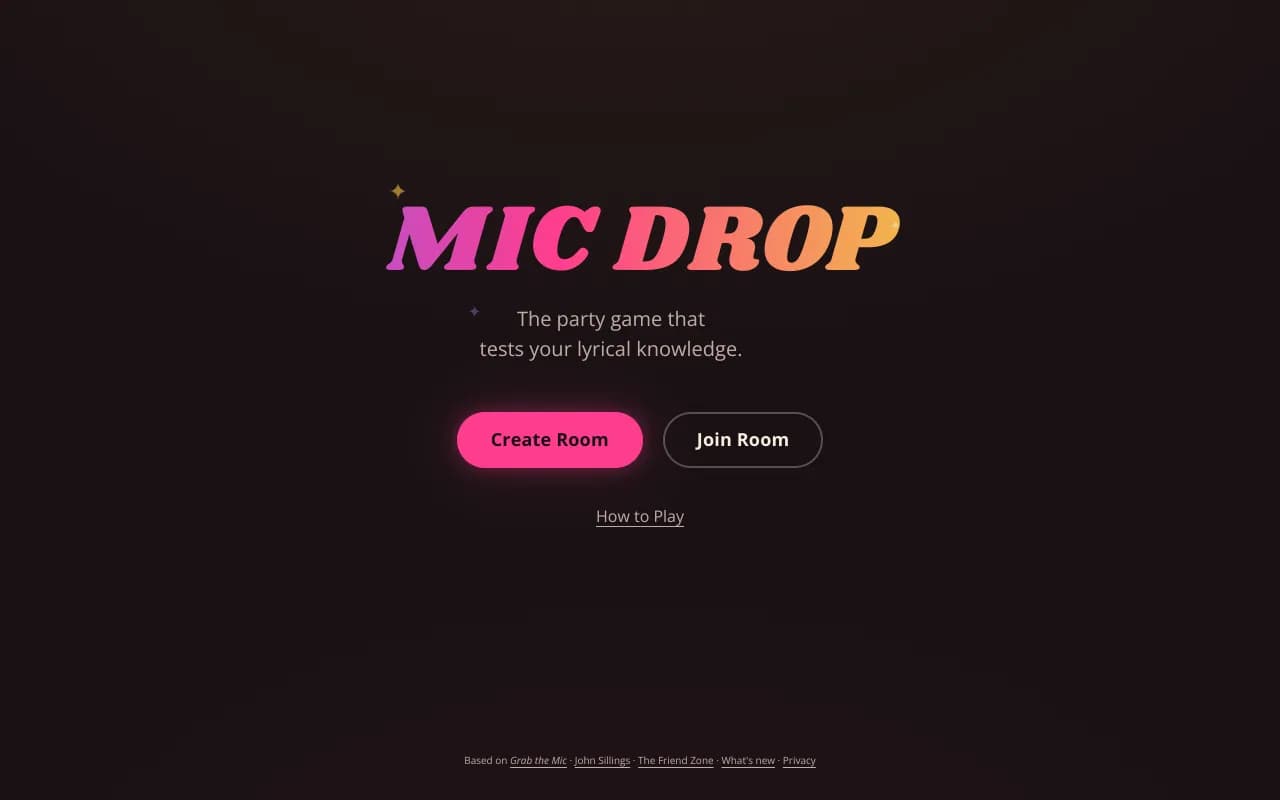 Screenshot of Mic Drop