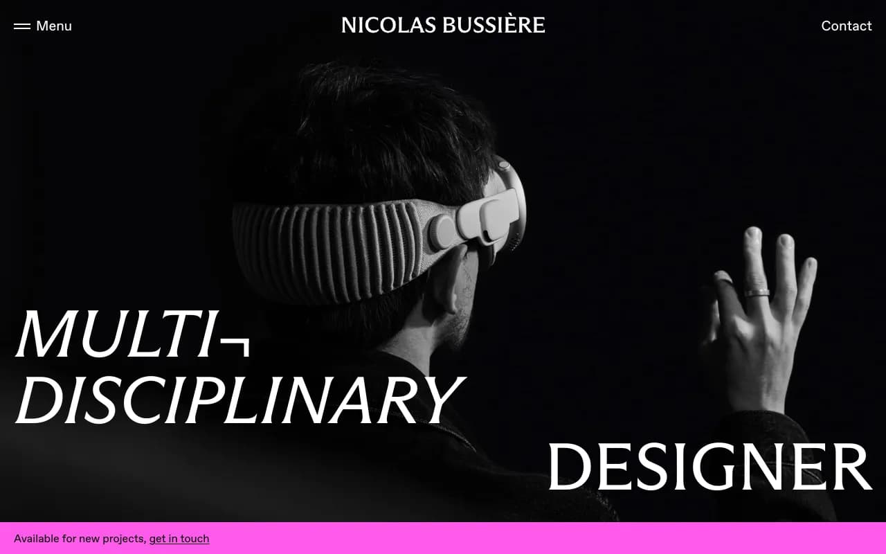 Screenshot of Nicolas Bussiere