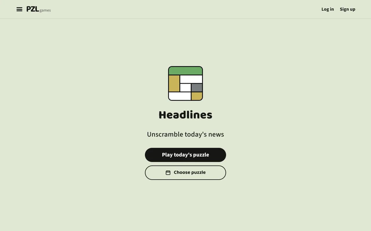 Screenshot of PZL games