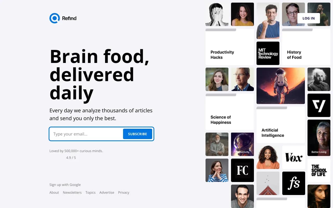 Screenshot of Refind