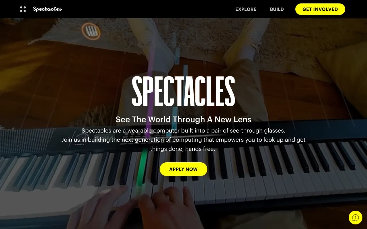 Screenshot of Spectacles