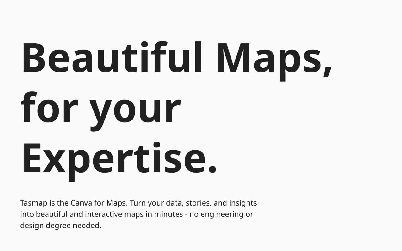 Screenshot of Tasmap