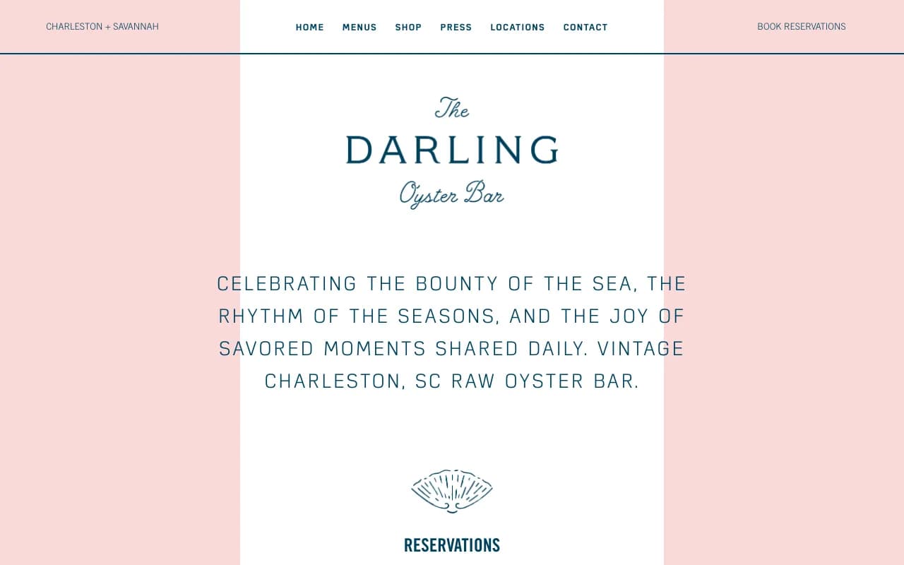 Screenshot of The Darling Oyster Bar
