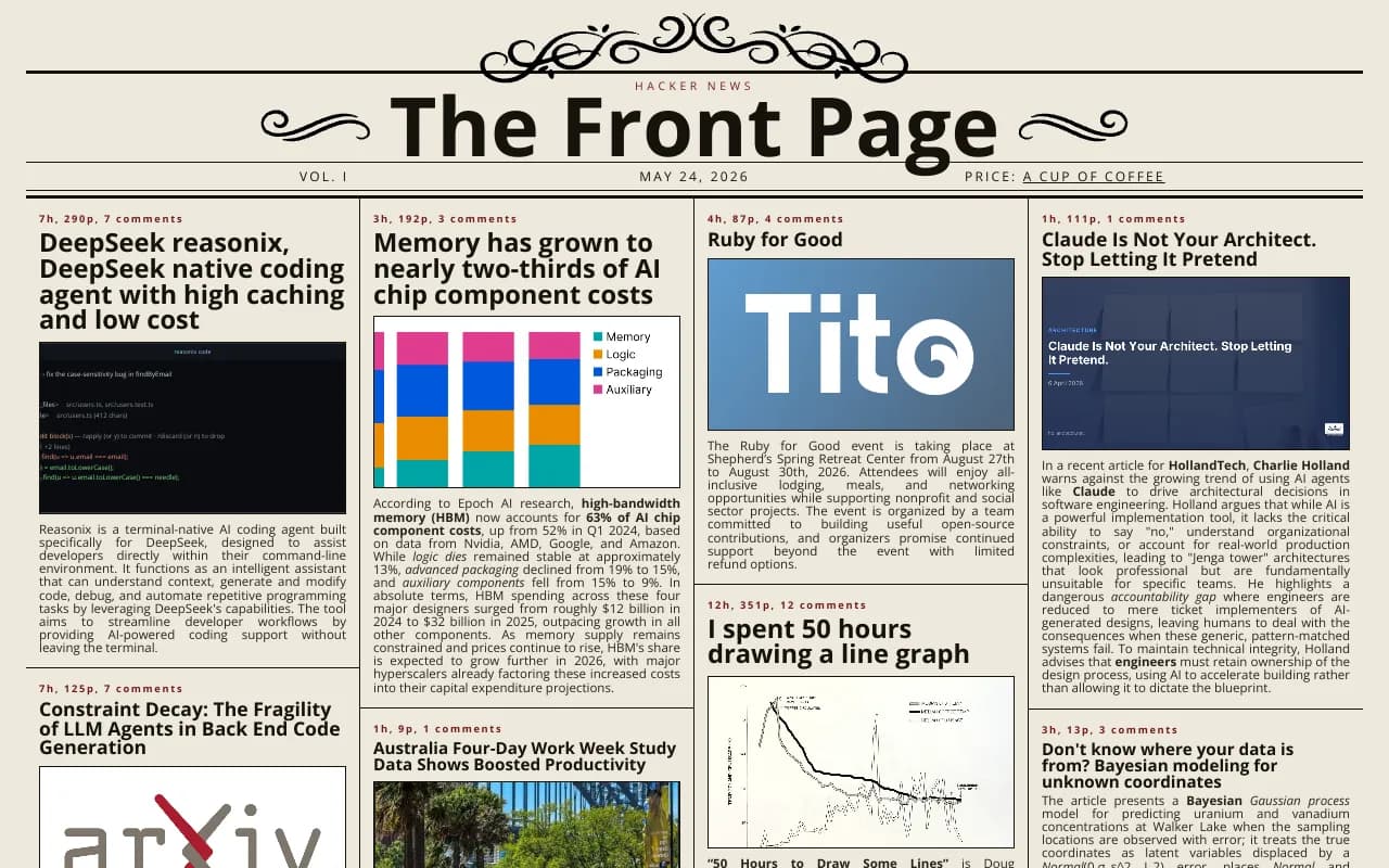 Screenshot of The Front Page