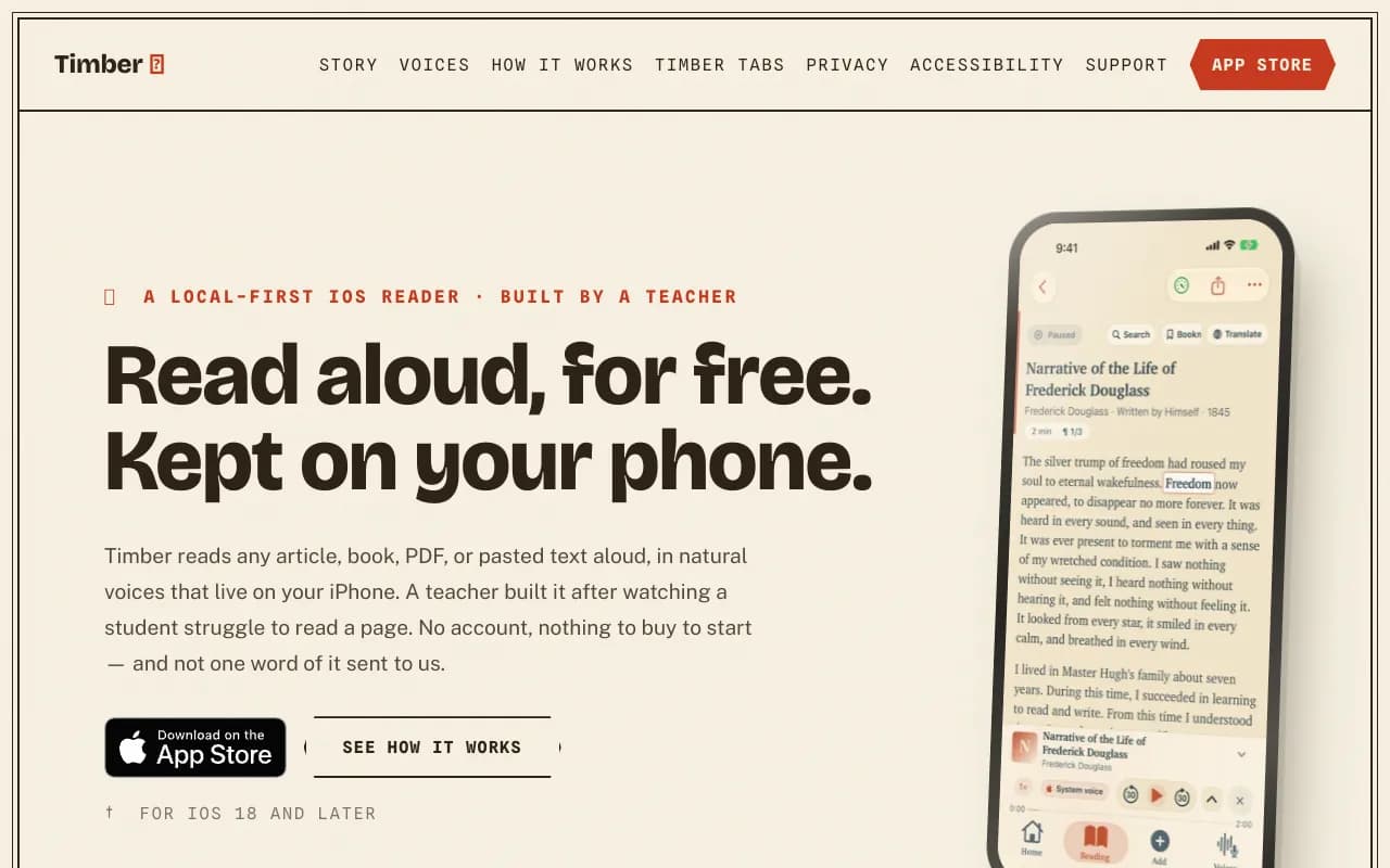 Screenshot of Timber